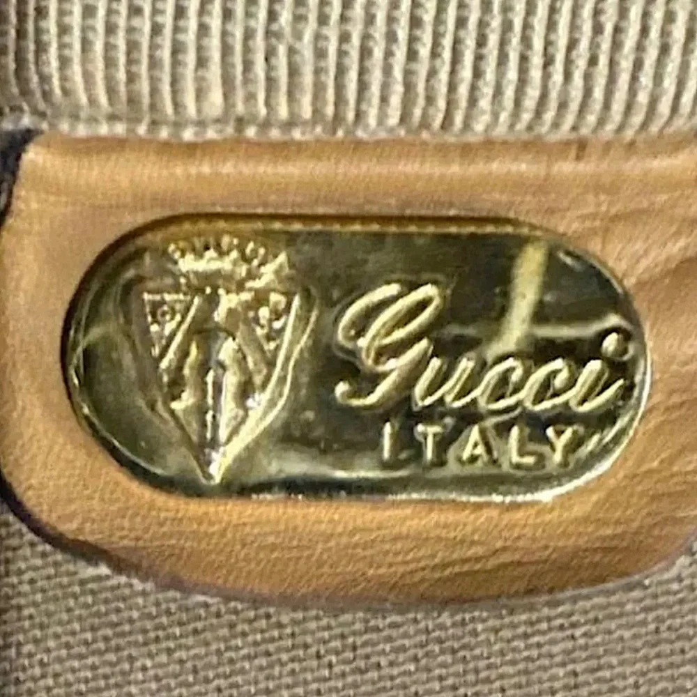 GUCCI GG MicroGuccissima Sherry Line Vintage Suitcase w/ Lock & Key